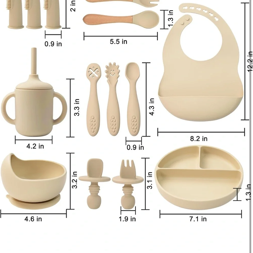 SILICONE FEEDING SET